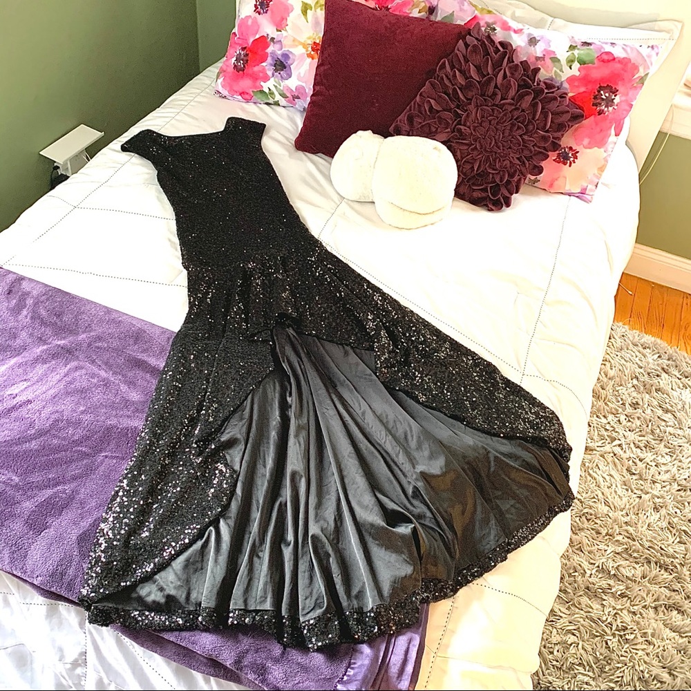 [Pearl by Georgina Chapman] Sequin Hi-Lo Dress